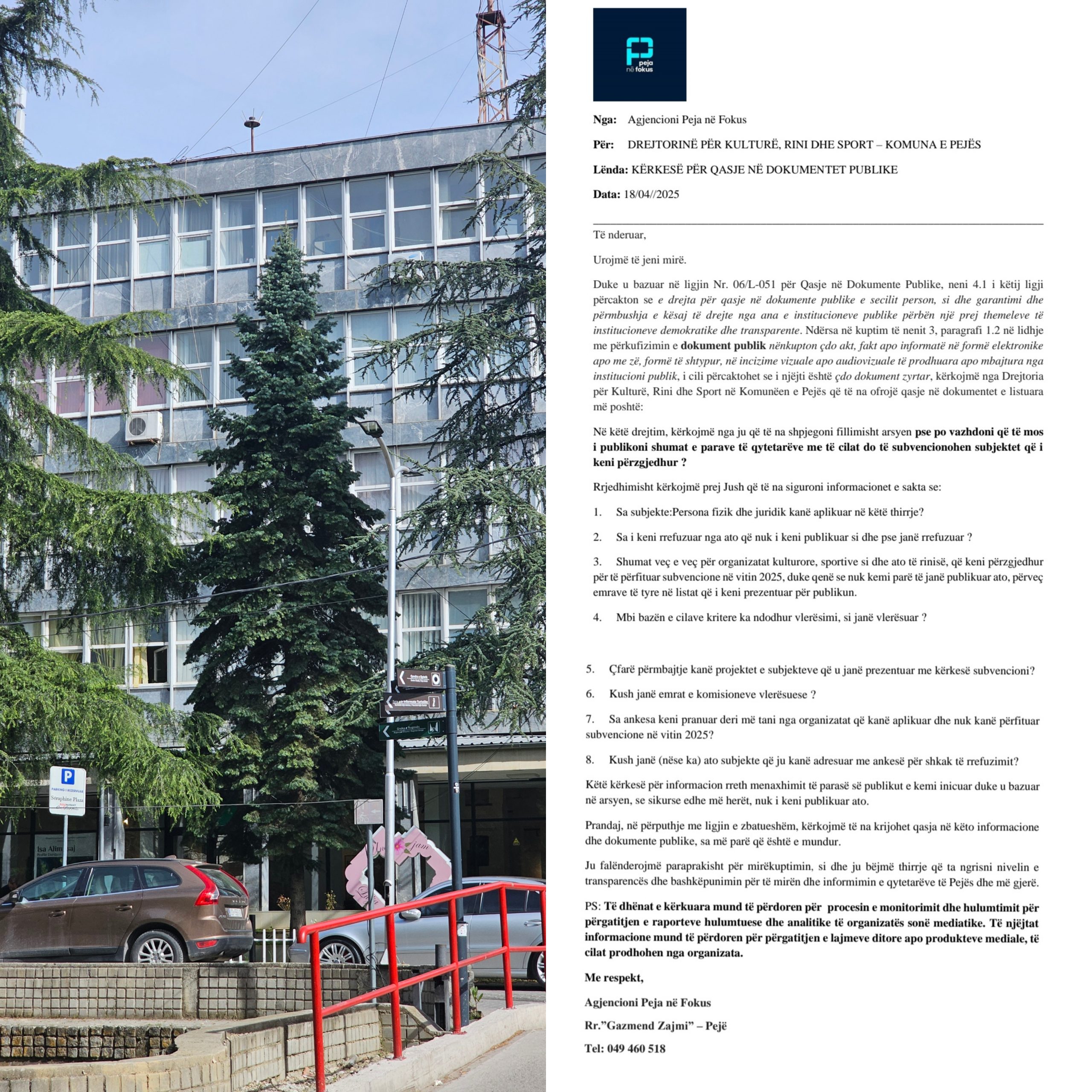 Peja në Fokus kërkon transparencë për subvencionet publike